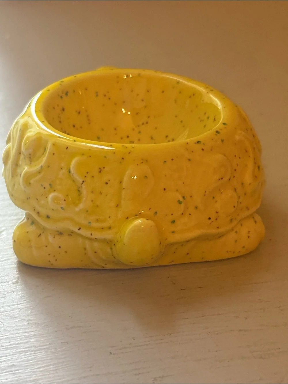 Vintage Retro 1977 Signed Ceramic Turtle Mini Trinket Dish Planter